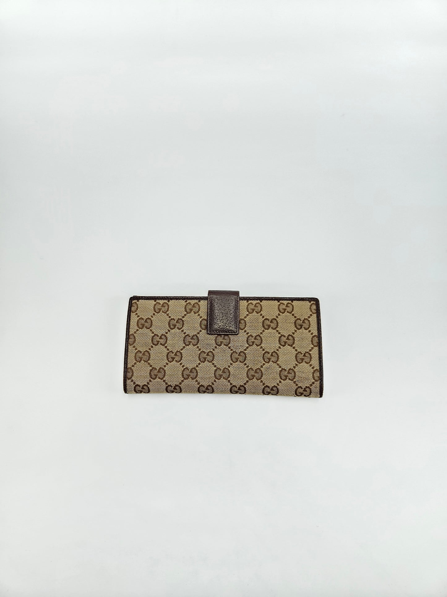 Gucci Engraved Metal Plate Clutch Wallet
