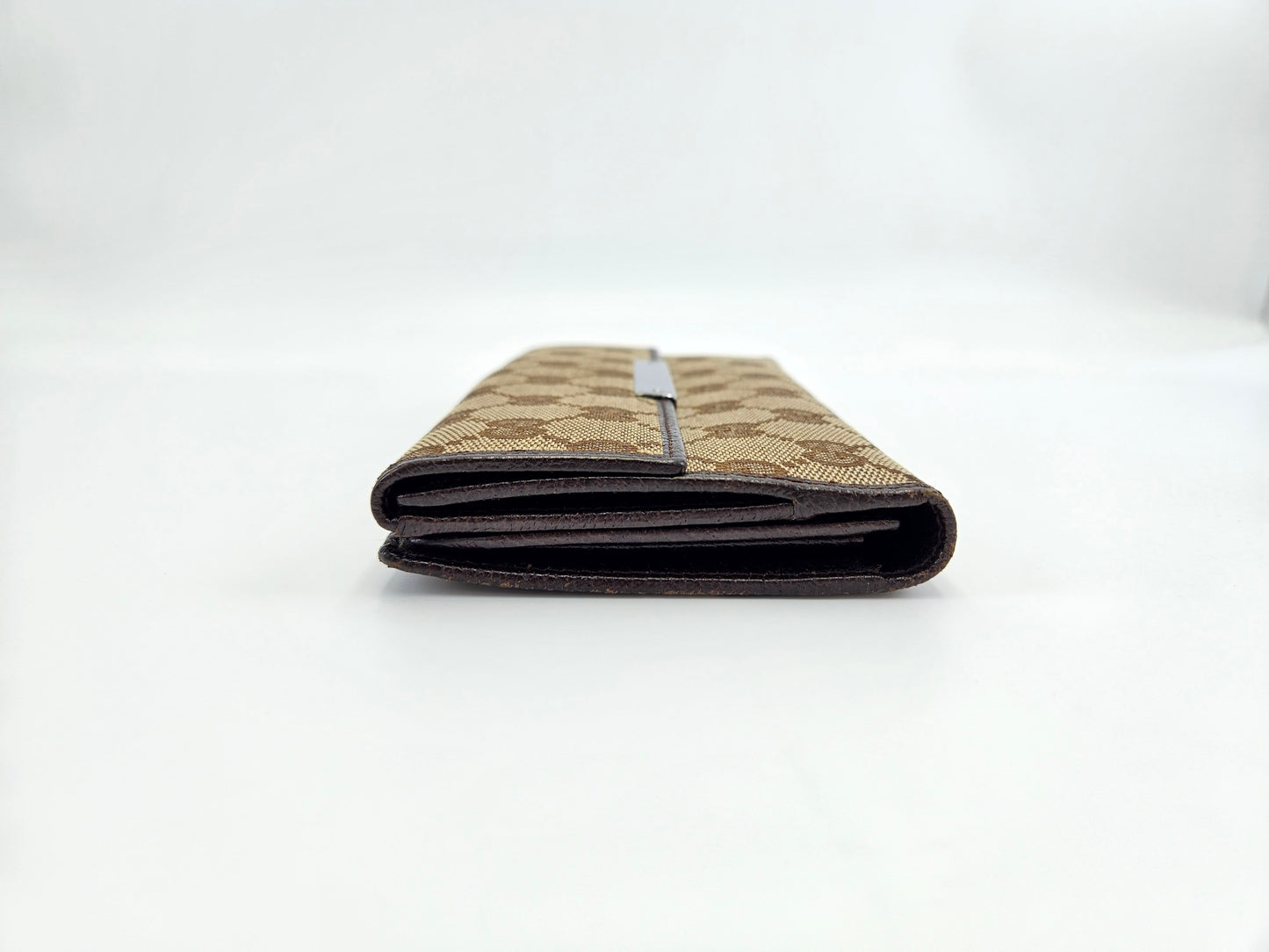 Gucci Engraved Metal Plate Clutch Wallet