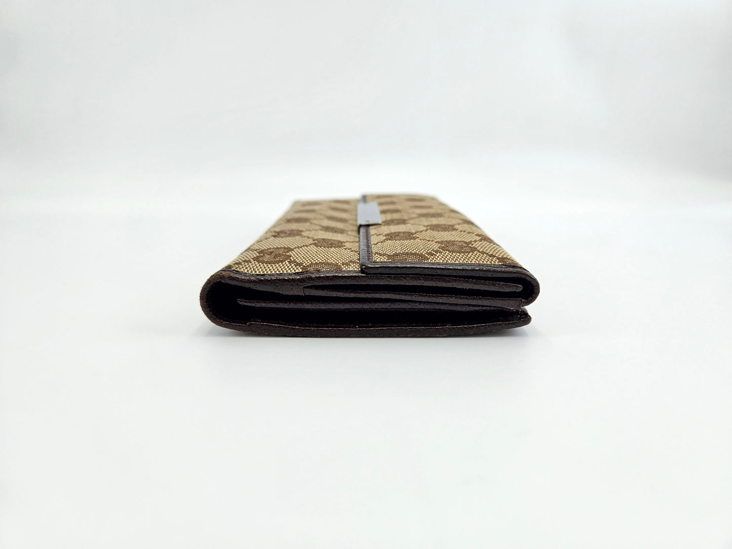 Gucci Engraved Metal Plate Clutch Wallet