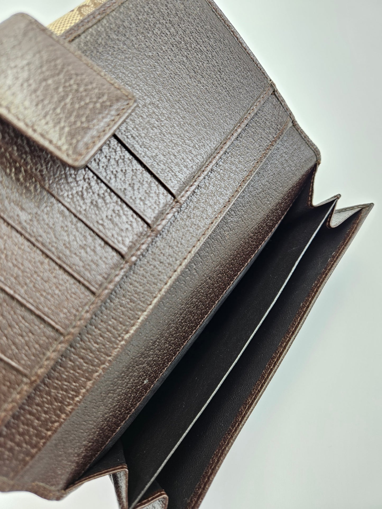 Gucci Engraved Metal Plate Clutch Wallet