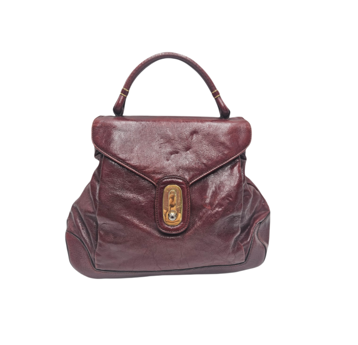 Dolce & Gabanna Glossy Leather Miss Lantana Top Handle Bag