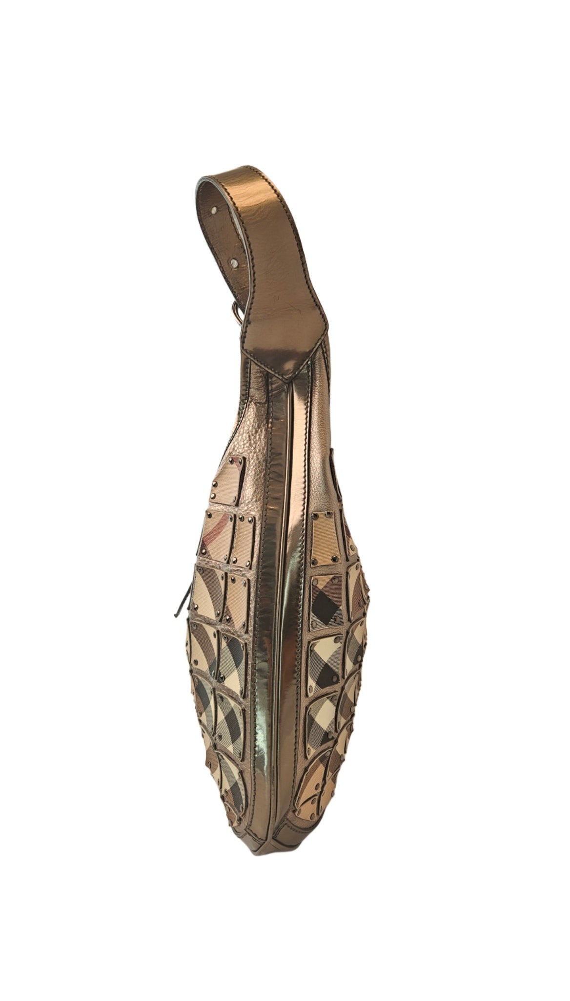 Burberry Nova Check Coated Canvas and Leather Brooke Warrior Hobo Bag