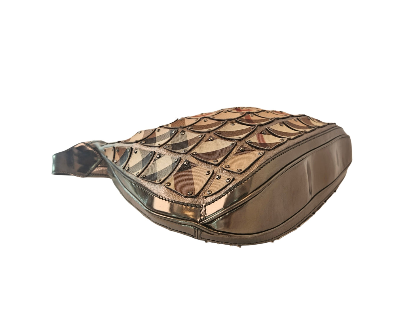 Burberry Nova Check Coated Canvas and Leather Brooke Warrior Hobo Bag