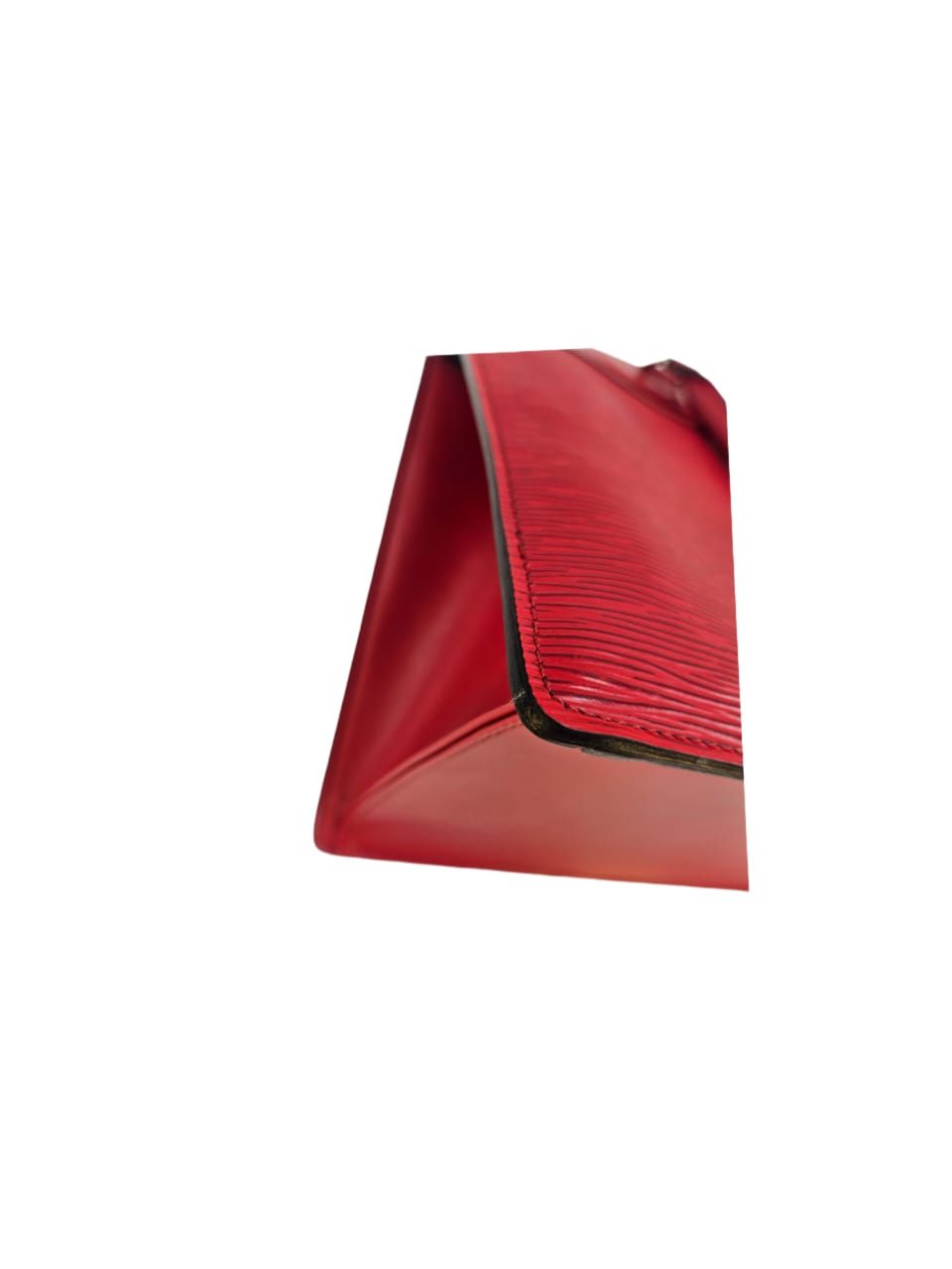 Louis Vuitton Red Leather Epi Riviera Satchel Bag