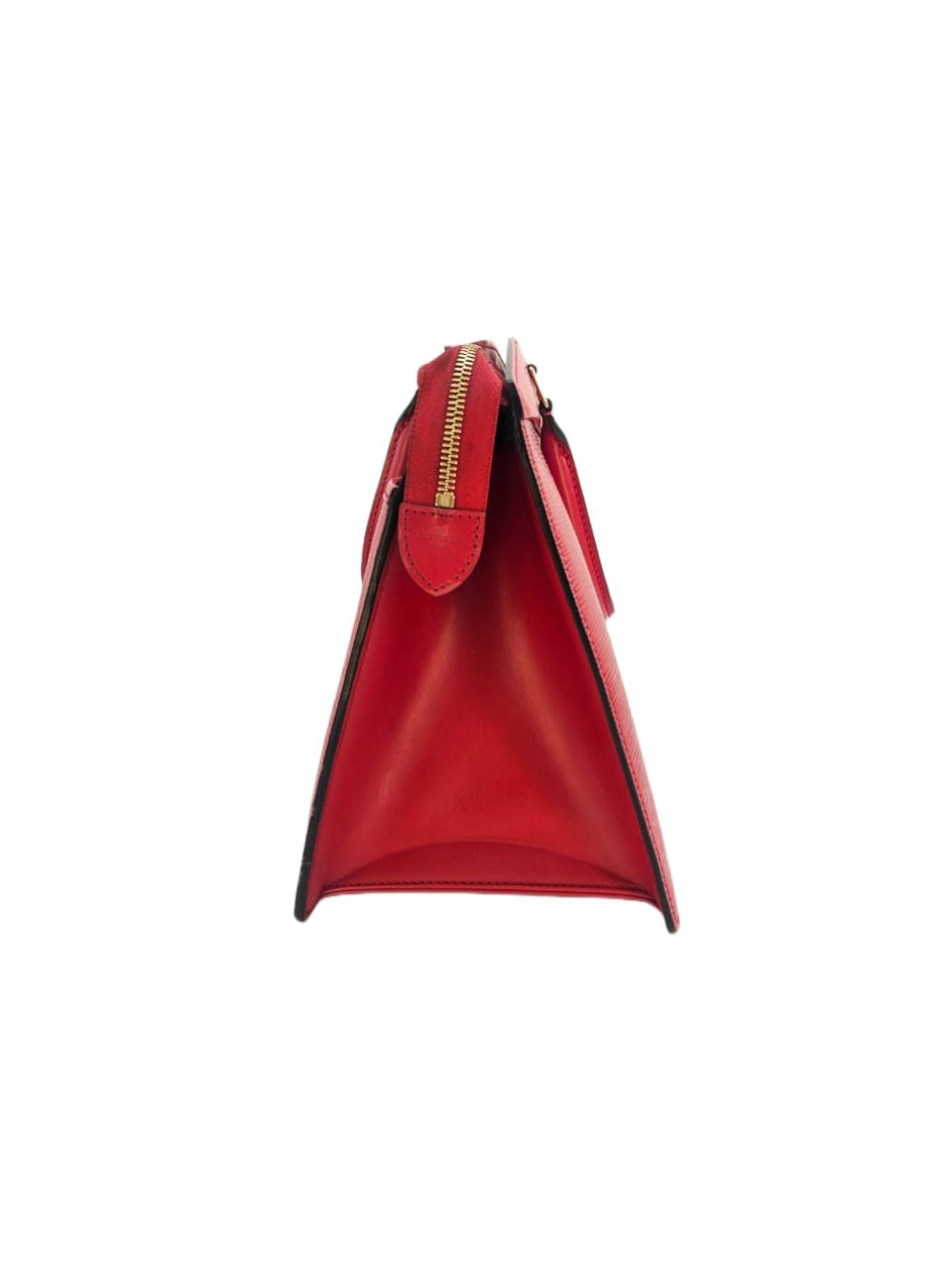 Louis Vuitton Red Leather Epi Riviera Satchel Bag