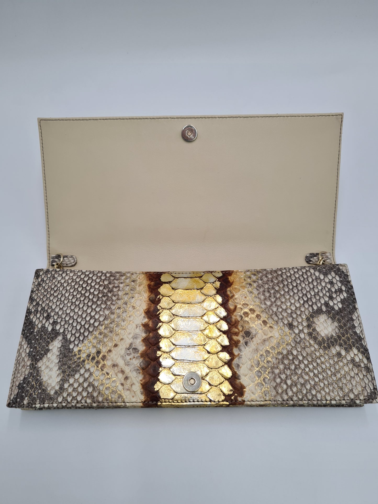 Christian Dior Python Chain Clutch