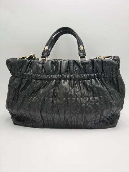 Dior Quilted Cannage Leather Delices Gaufre Tote