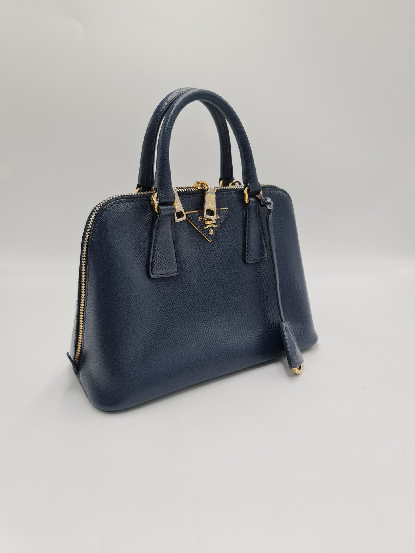 Prada Saffiano Lux Leather Small Promenade Satchel