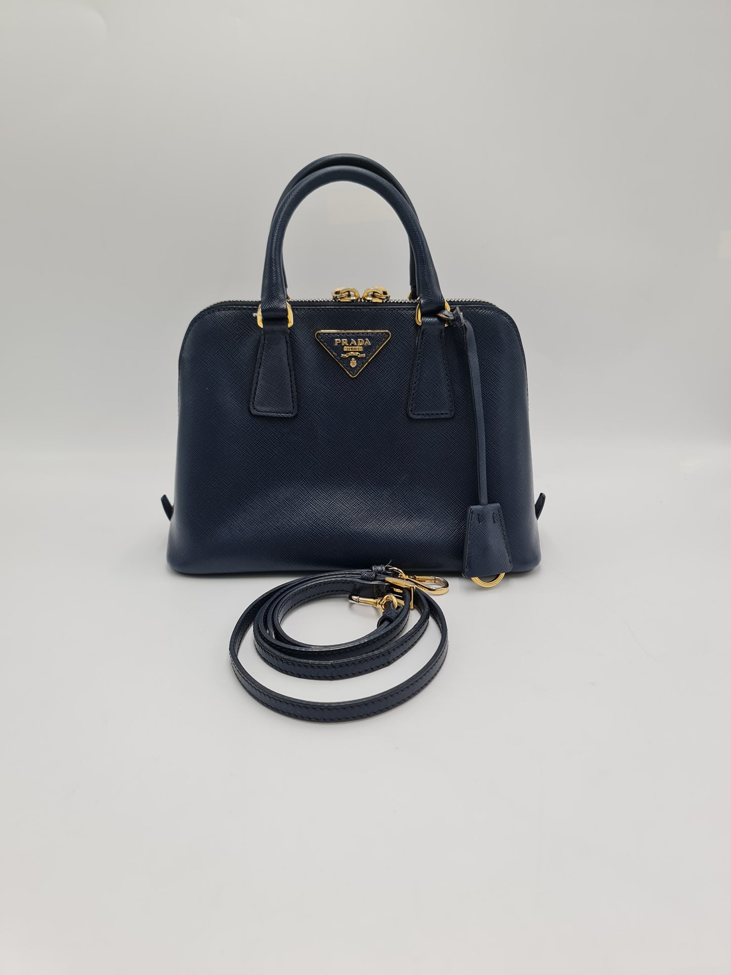 Prada Saffiano Lux Leather Small Promenade Satchel