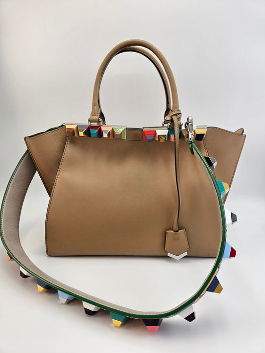 Fendi 3 Jour Tote Leather Bag