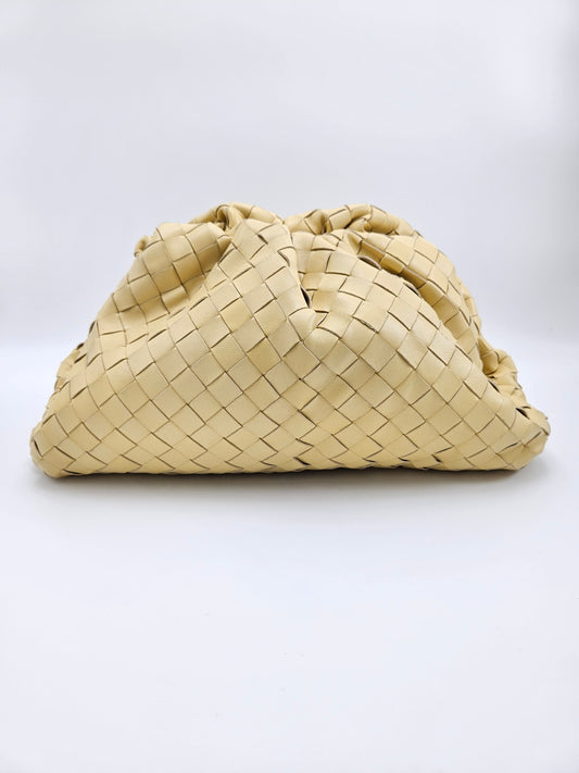 Bottega Veneta Pouch Intrecciato Leather Clutch