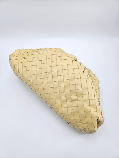 Bottega Veneta Pouch Intrecciato Leather Clutch