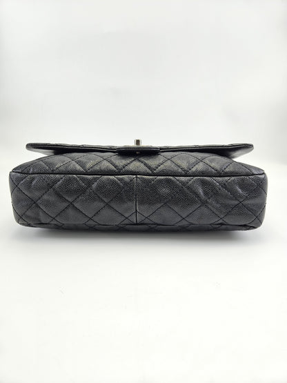 Chanel Quilted Caviar Leather Easy Flap 31 Rue Cambon Bag