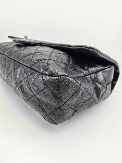 Chanel Quilted Caviar Leather Easy Flap 31 Rue Cambon Bag