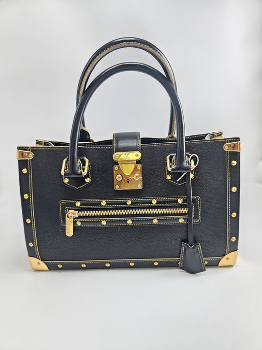 Louis Vuitton Suhali Black Leather Bag