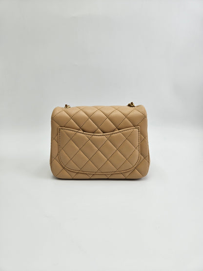 Chanel Lambskin Quilted Mini Square Flap Bag