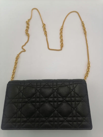 Christian Dior Caro Leather Pouch on Chain