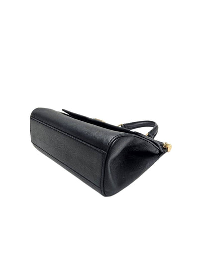 Dolce & Gabbana Black Leather Small Miss Sicily