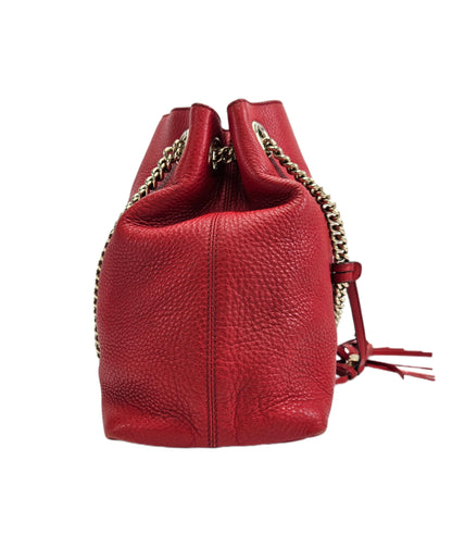 Gucci Red Leather Medium Soho