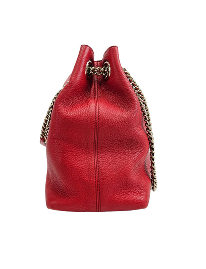 Gucci Red Leather Medium Soho