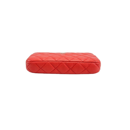 Chanel Caviar Quilted Small Clutch With Chain