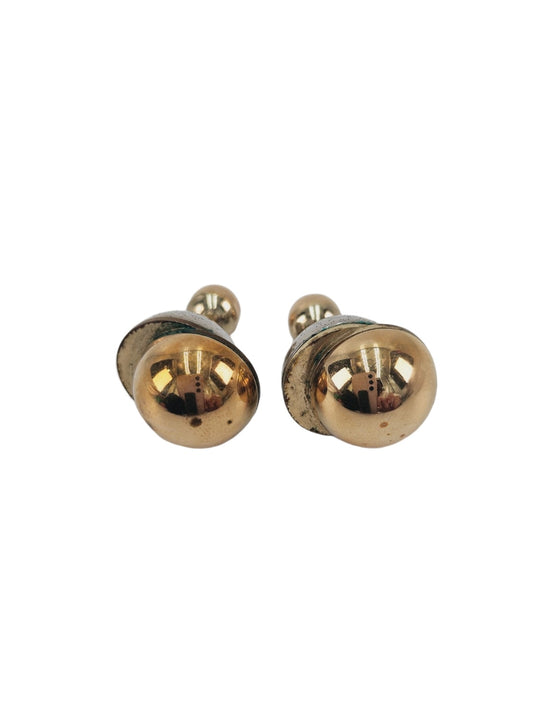 Dior Tribales Two Tone Metallic Stud Earrings