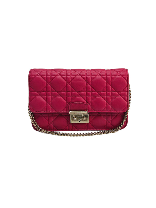 Christian Dior Lambskin Cannage Miss Dior Promenade Pouch