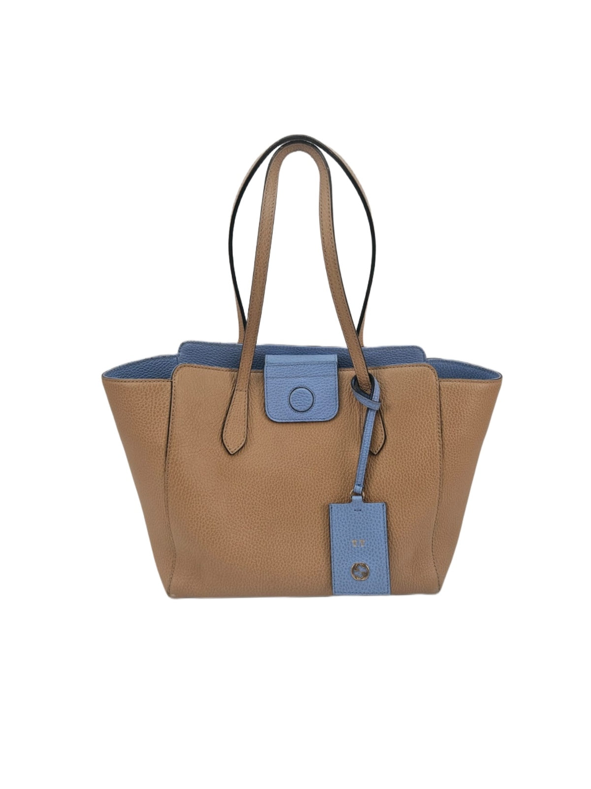 Gucci Beige Leather Small Swing Tote