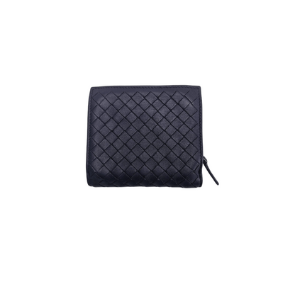 Bottega Veneta Intrecciato Leather Folded French Wallet