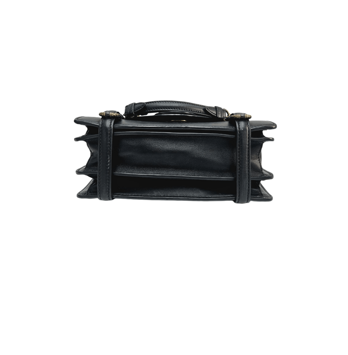 Bottega Veneta Black City Knot Leather Shoulder Bag