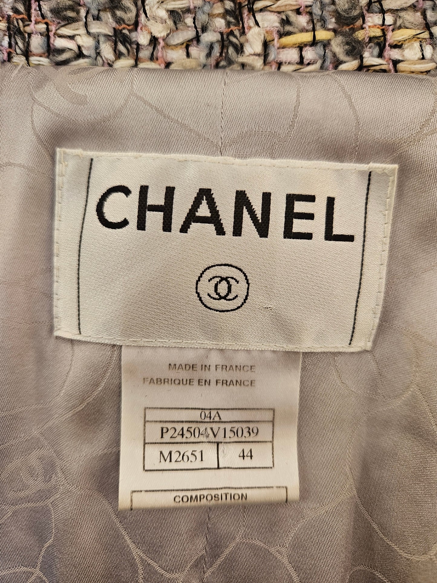 Chanel  Multicolor Tweed Fringed Jacket