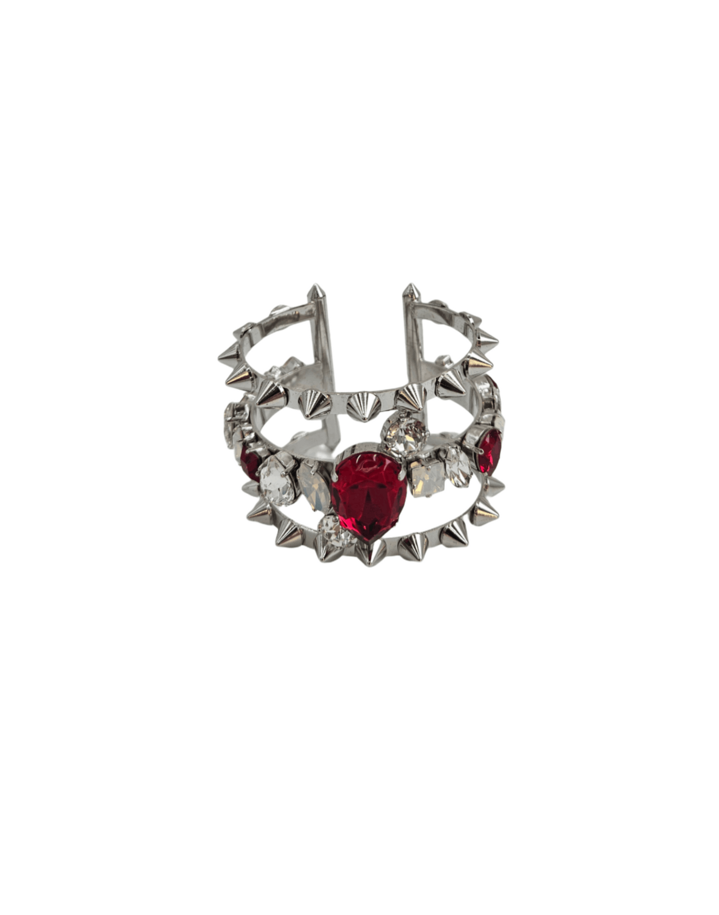 Philipp Plein Crystal Spike Cuff Bracelet