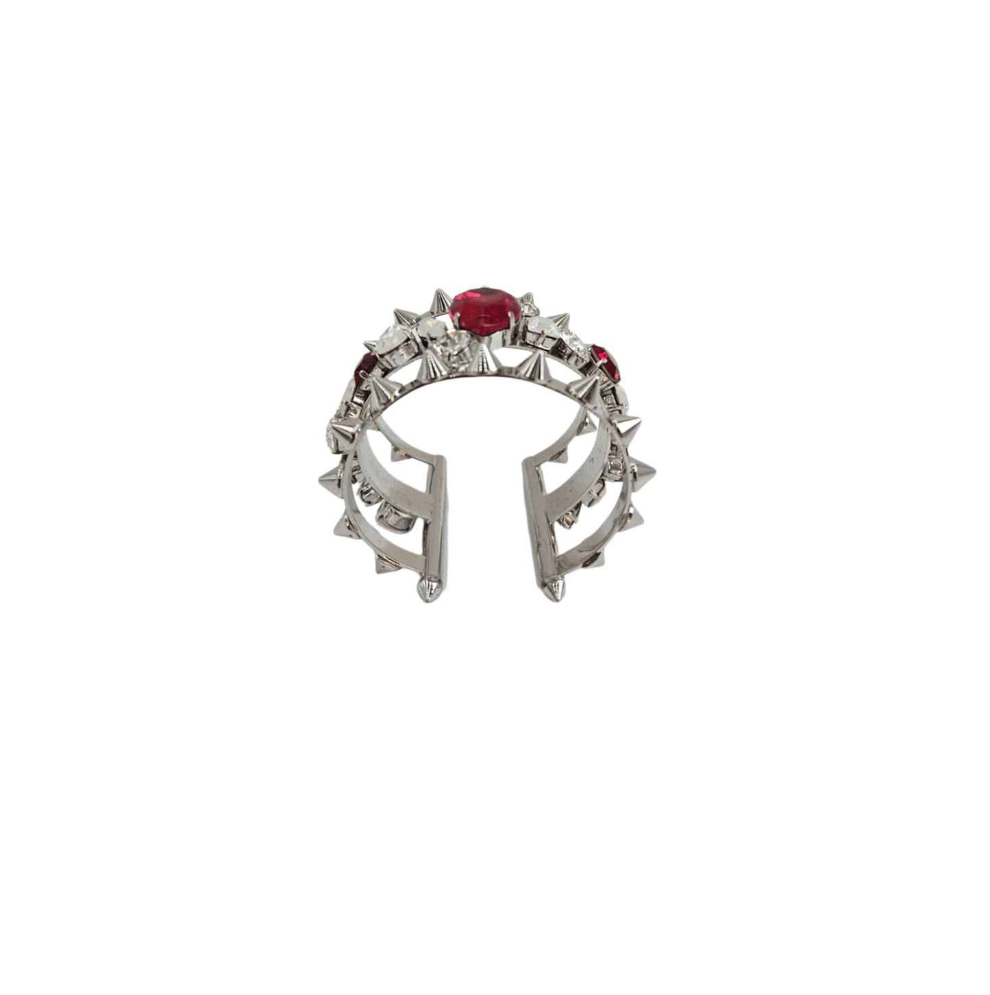 Philipp Plein Crystal Spike Cuff Bracelet