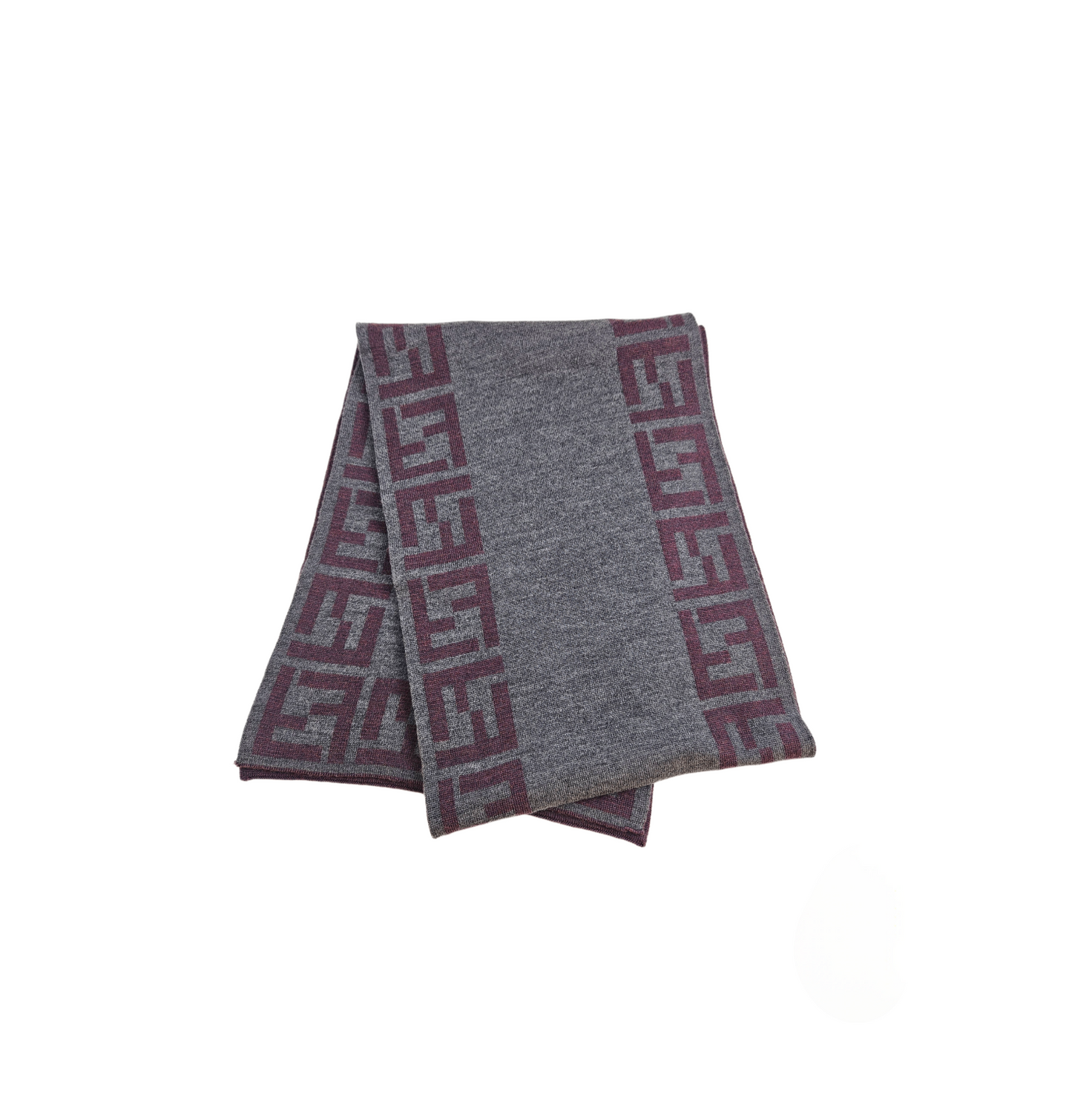 Fendi Wool Zucca FF Logo Scarf