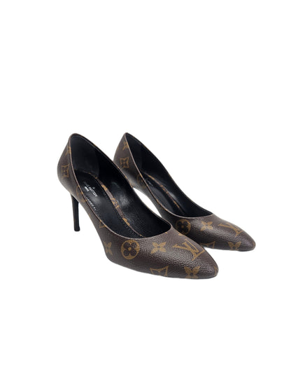 Louis Vuitton Monogram Canvas Cherie Pointed Toe Pumps 36.5 EU