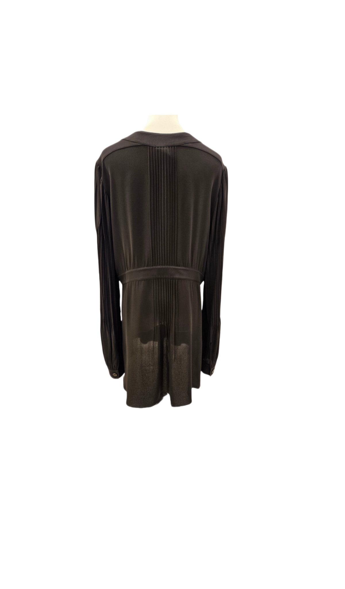 Chanel  Pleated Silk Long Top