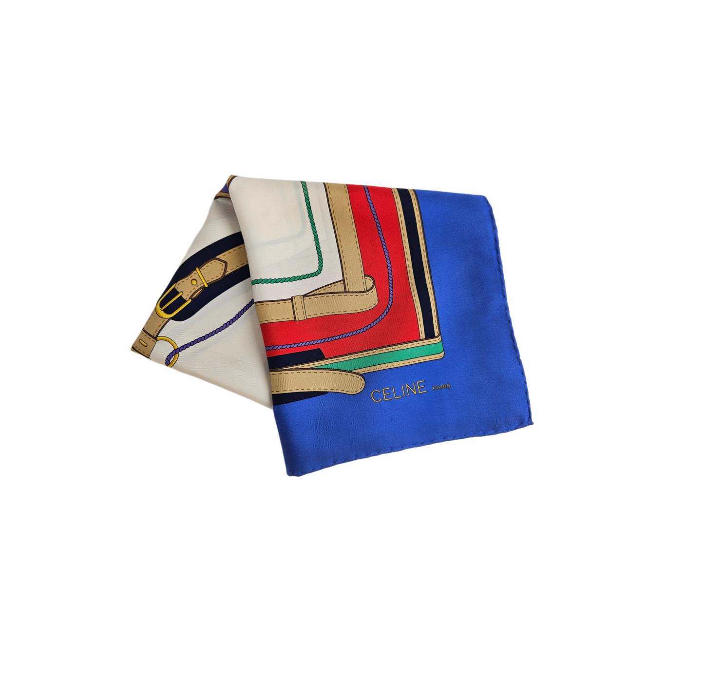 Celine Multicolor Printed ScardSilk Scarf