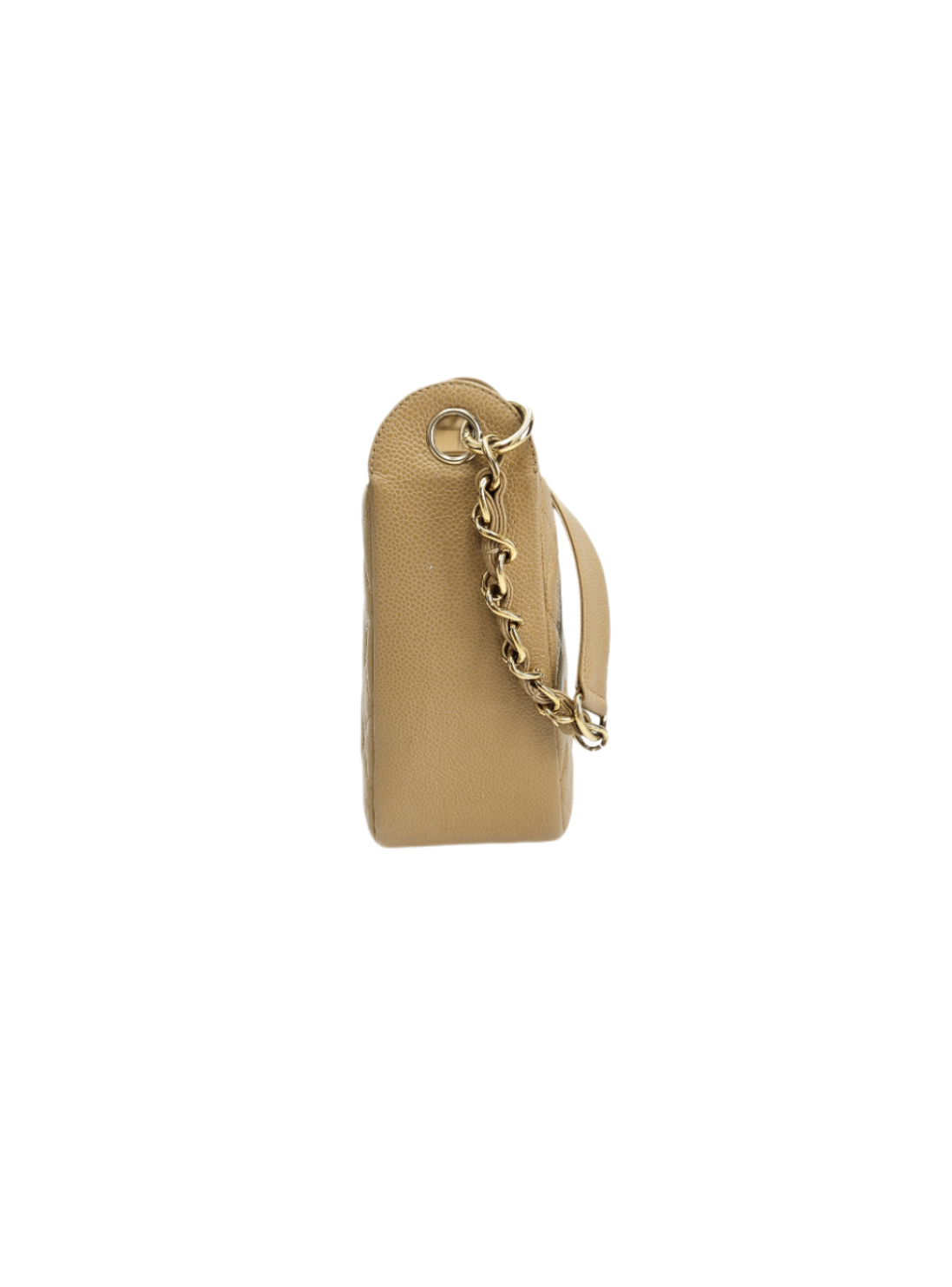 Chanel Beige Leather CC Shoulder Bag