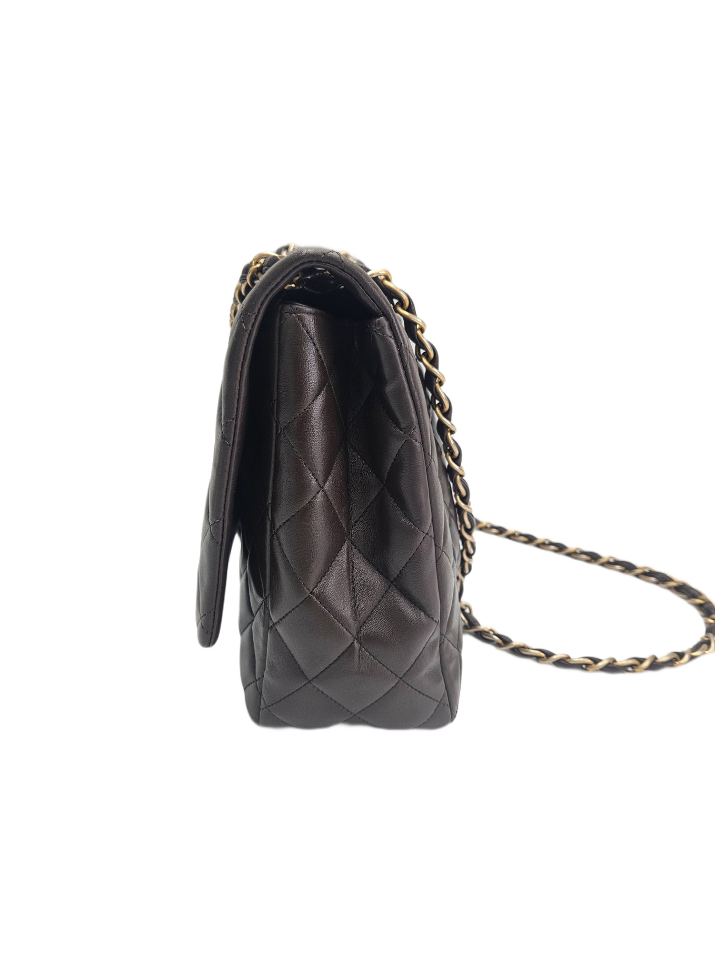 Chanel Lambskin Quilted Leather Maxi Classic Single Flap Bag GHW