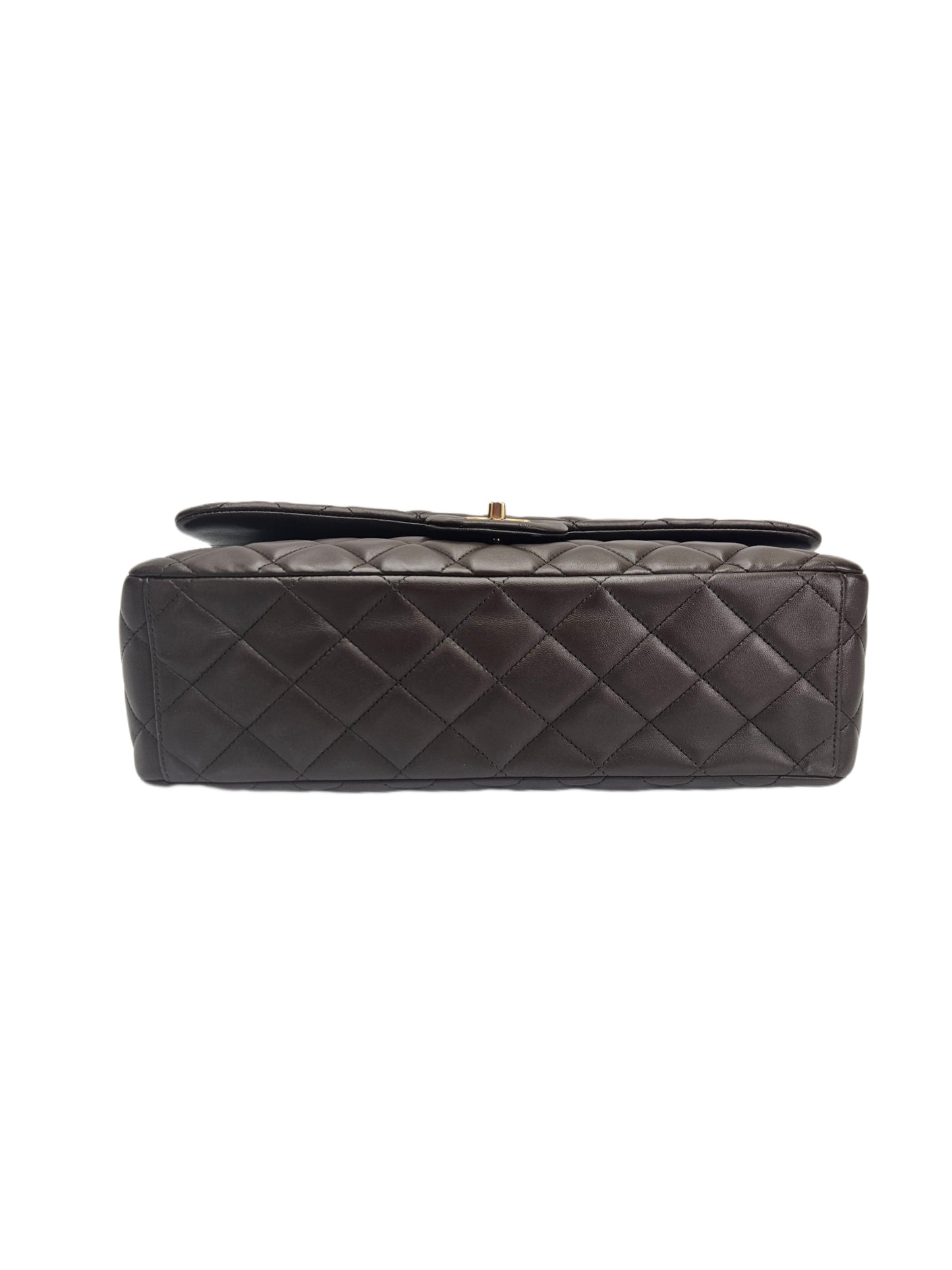 Chanel Lambskin Quilted Leather Maxi Classic Single Flap Bag GHW