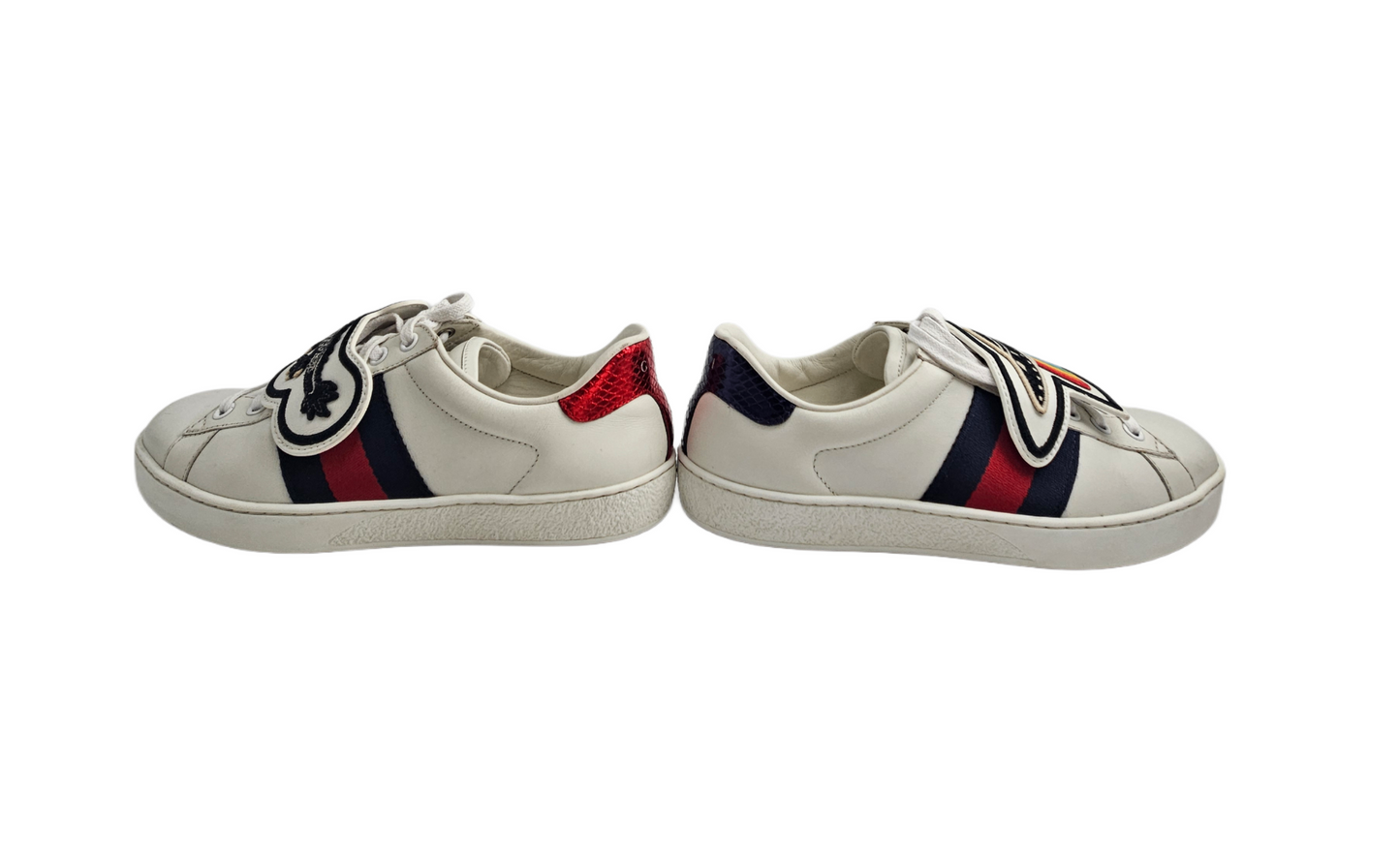 Gucci Ace Removable Patches Sneaker Size EU 38