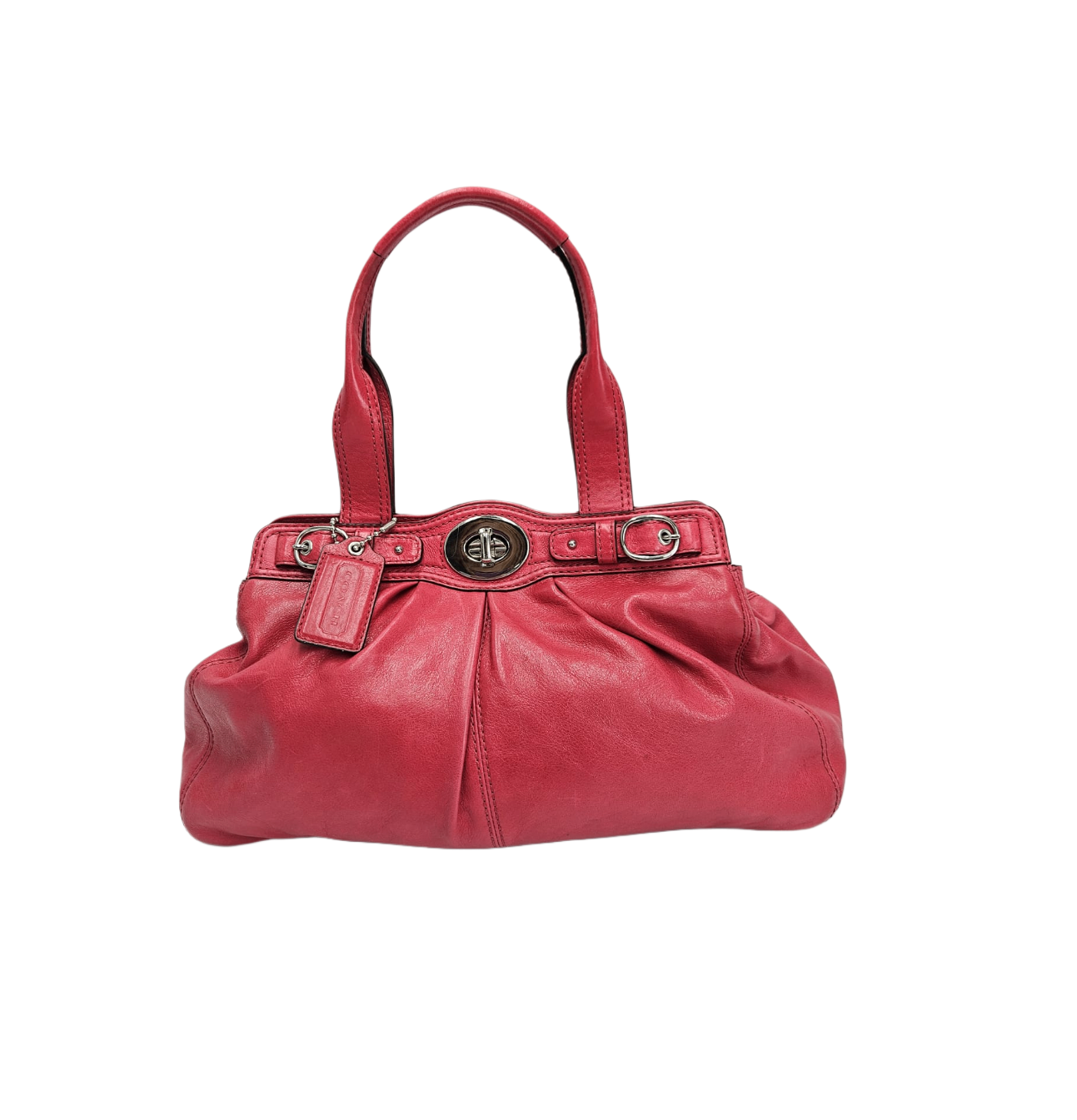 Coach Leather Garnet Handbag