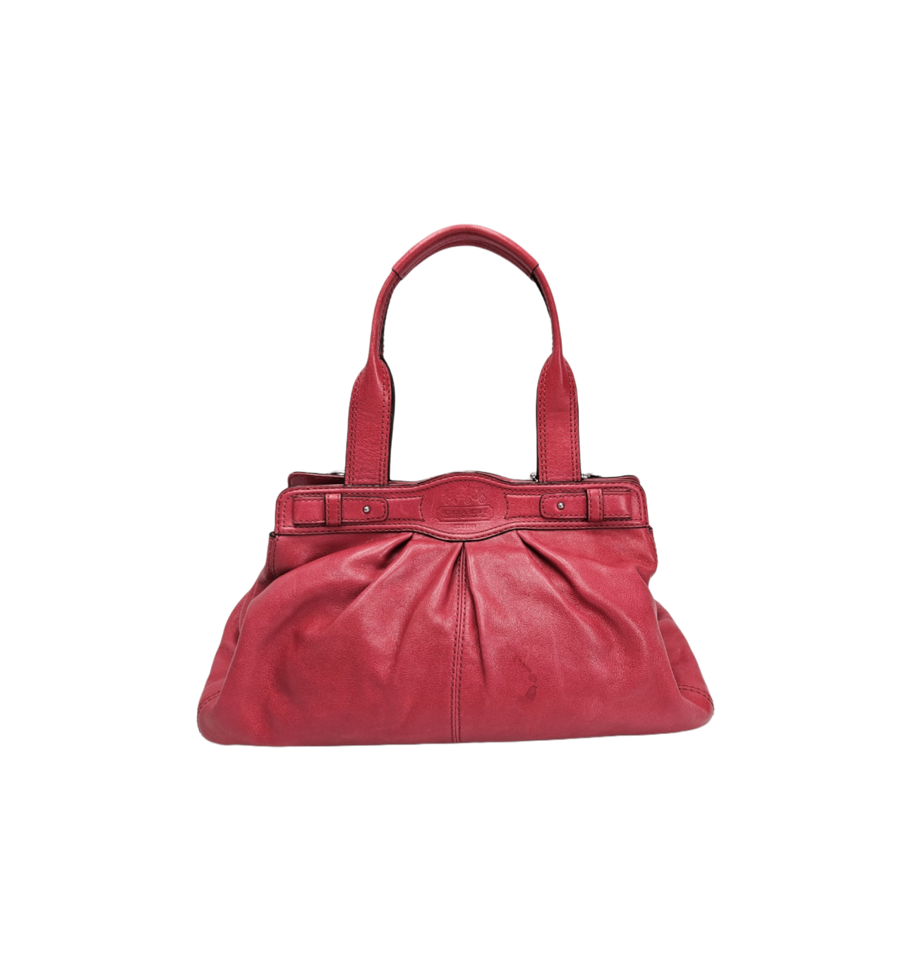 Coach Leather Garnet Handbag