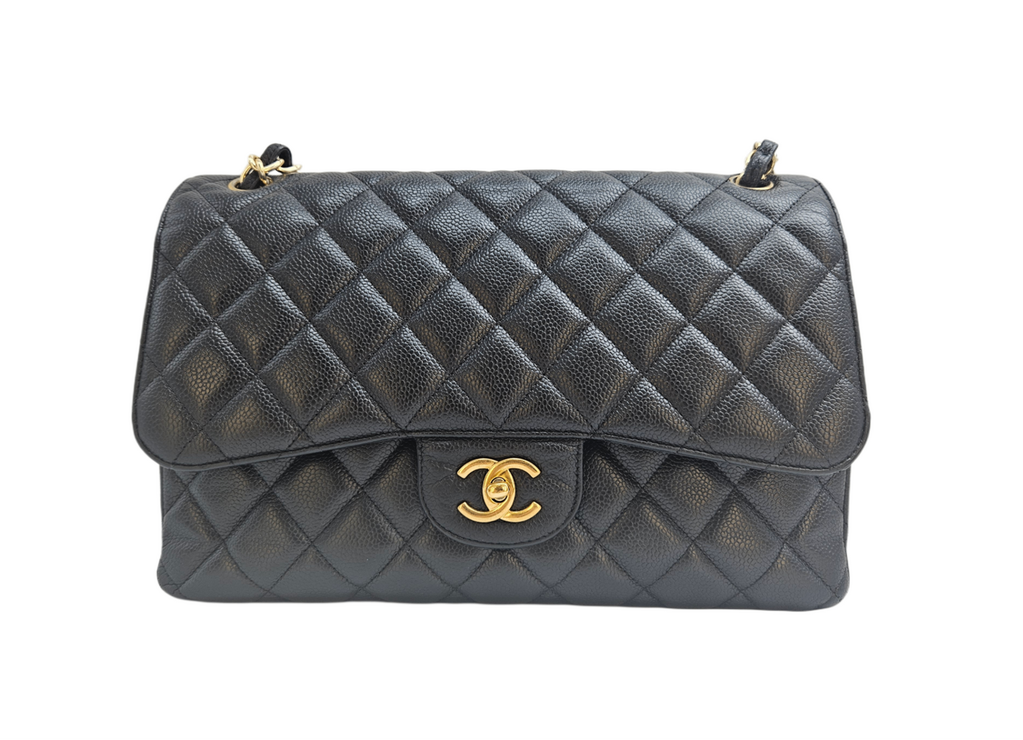 Chanel Jumbo Caviar Double Flap Bag