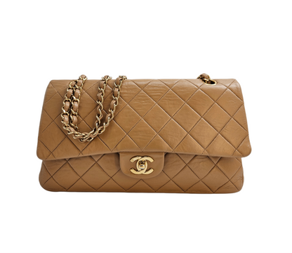 Chanel Beige Classic Medium Bag