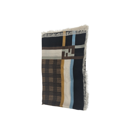 Fendi Checked Logo Scarf