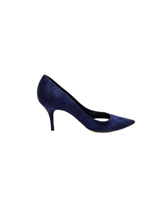 Dior Blue Suede Pointed Toe Pumps 39.5EU