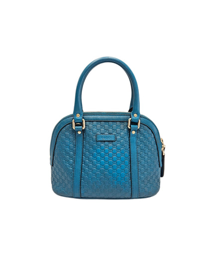 Gucci Blue Microguccissima Leather Mini Nice Dome Bag