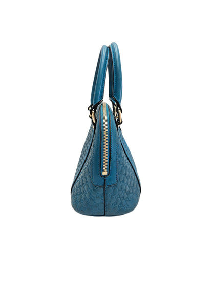 Gucci Blue Microguccissima Leather Mini Nice Dome Bag