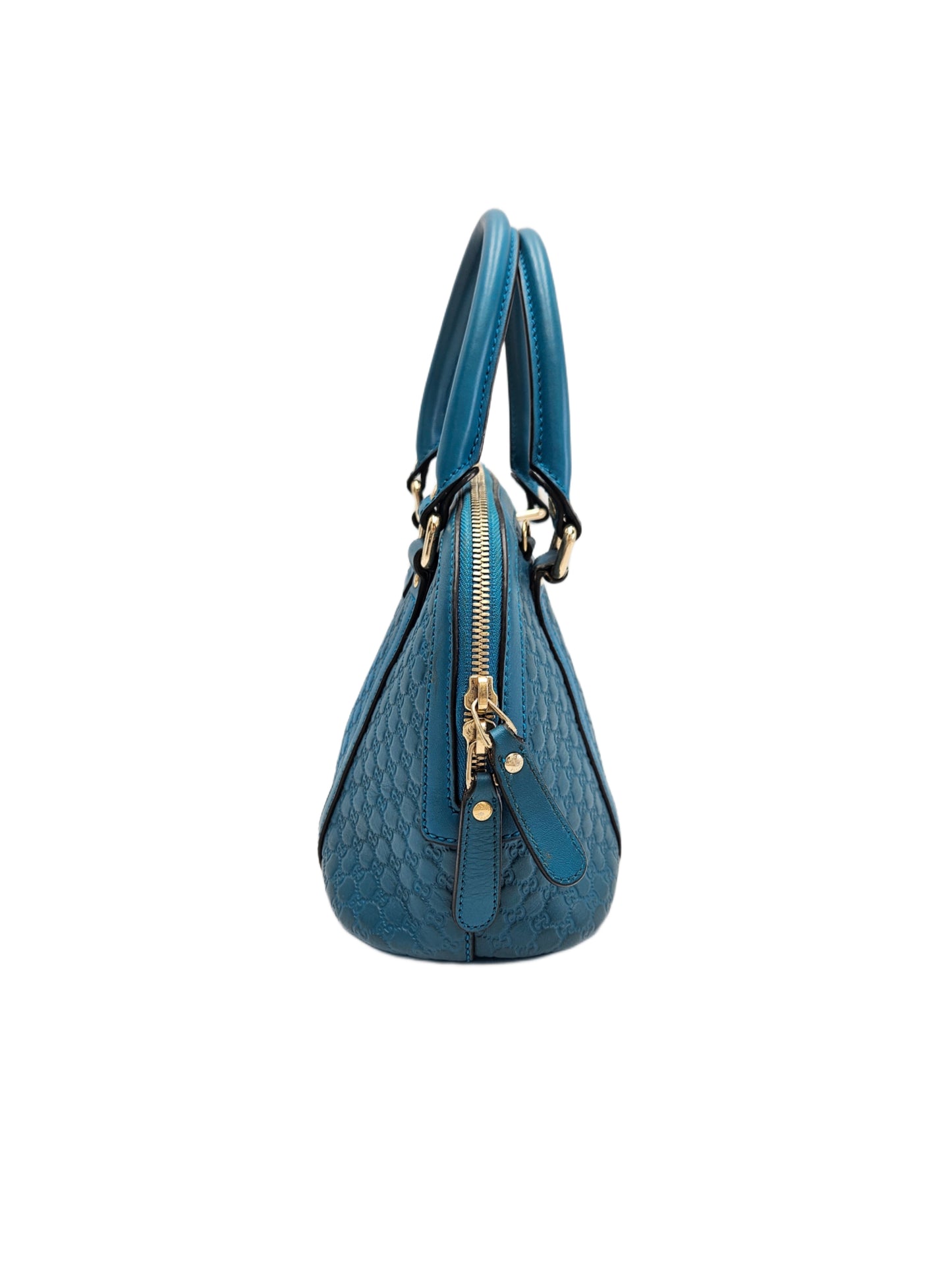 Gucci Blue Microguccissima Leather Mini Nice Dome Bag